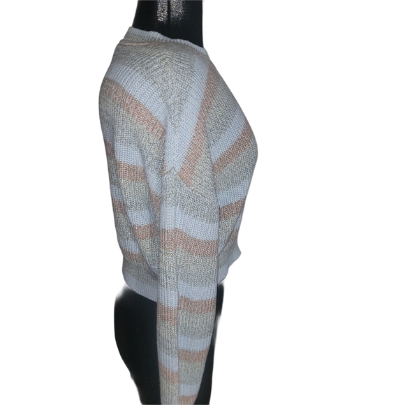 Twik Striped Knit Cropped Sweater - Picture 3 of 6